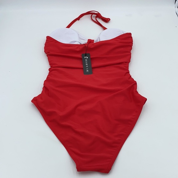 Tempt Me Ladies Sexy Cutout One Piece Tummy Control Halter Swimsuit Size Small - Picture 11 of 11